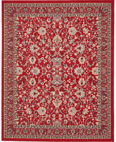 Bayshore Home Arnav Arn1 8' X 10' Area Rug In Red