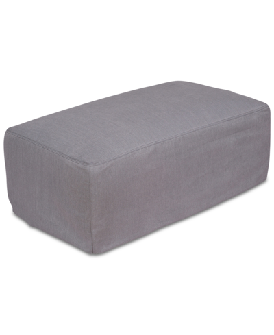 Furniture Brenalee Performance Slipcover Replacement - Ottoman In Slate Gray