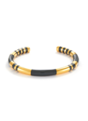 Aurelie Bidermann Positano Resin And Gold Plated Bangle Bracelet In Grey