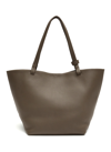The Row Women's Park Three Leather Tote In Grey
