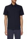 James Perse Supima Cotton-jersey Polo Shirt In Blue