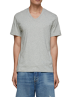 JAMES PERSE LIGHTWEIGHT COMBED COTTON V-NECK T-SHIRT
