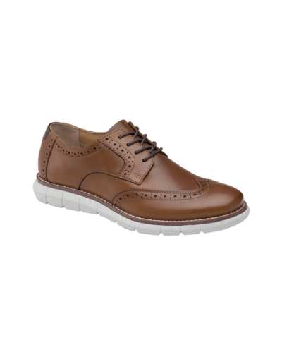 Johnston & Murphy Little Boys Holden Wingtip Shoe In Tan