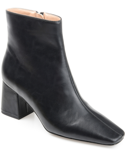 Journee Collection Haylinn Vegan Leather Bootie In Black
