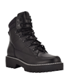 CALVIN KLEIN WOMEN'S SHANIA LACE UP LUG SOLE HIKER BOOTS