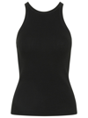 Polo Ralph Lauren Ribbed Sleeveless Tank Top In Black