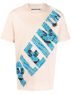 PHILIPP PLEIN GRAFFITI-PRINT ROUND NECK T-SHIRT