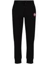 Canada Goose Muskoka Logo Detail Cotton Track-pants In Black