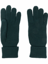 WOOLRICH RIBBED-KNIT GLOVES