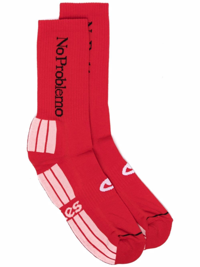 Aries No Problemo Socks In Red