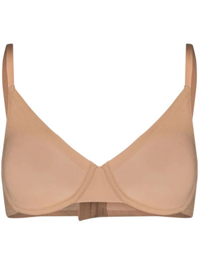 12 Storeez Underwired-cup Bra In Neutrals