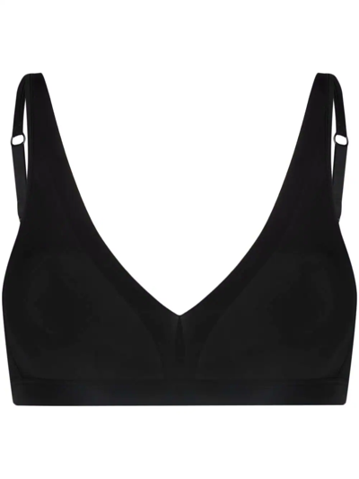 12 Storeez Triangle-cup Bra In Black