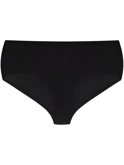 12 Storeez High-waisted Modal Briefs In Black