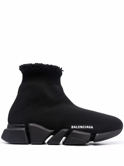 Balenciaga Speed 2.0 Slip-on Sneakers In Black