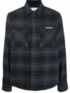 OFF-WHITE OUTLINE-ARROWS FLANNEL SHIRT