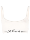 Khaite Carmelo Intarsia Ribbed-knit Bralette In Neutrals