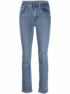Levi's High-rise Straight-leg Jeans In Blue