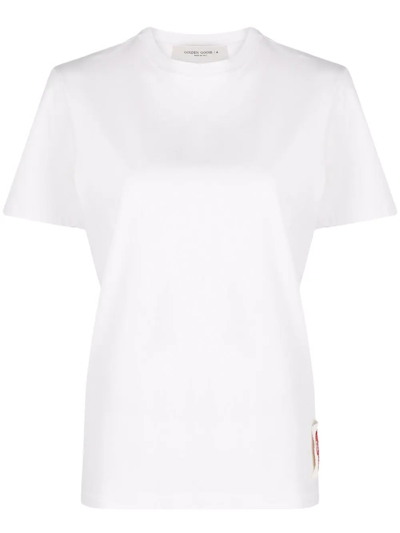 Golden Goose Golden W S T-shirt In White Cotton