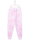 Polo Ralph Lauren Tie-dye Print Trousers In Pink