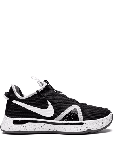 Nike Pg 4 Basketball Shoe In Black,pure Platinum,white