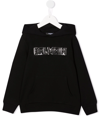 BALMAIN LOGO-PRINT HOODIE