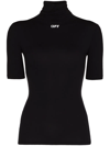 Off-white Off Stamp Second Skin Turtleneck In Black