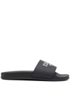Dsquared2 Embossed Logo Detail Slides In Black
