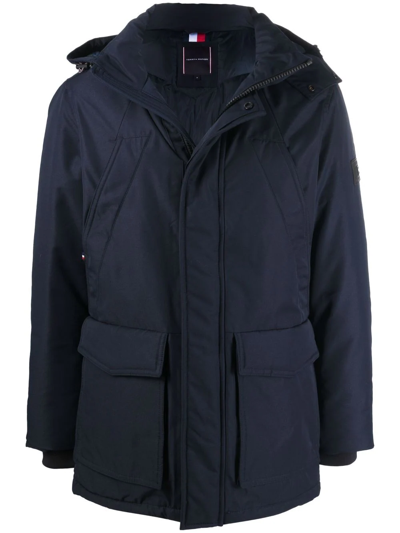 Tommy Hilfiger Rockie Non Hooded Parka In Blue
