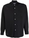 Our Legacy Shirt With Button-down Collar And Chest Pocket In Black
