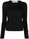 Golden Goose Logo-patch Wool Jumper In Black