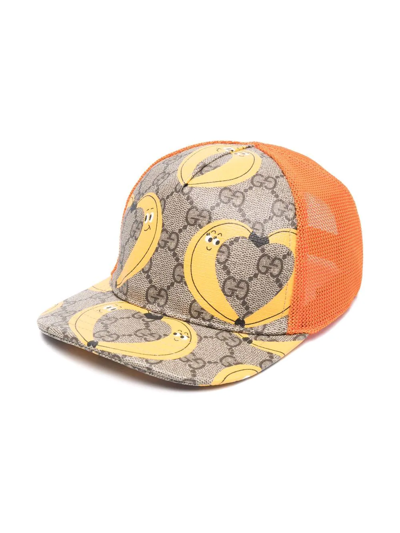 Gucci Kids' Gg-pattern Baseball Cap In Multi