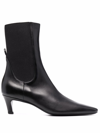 Totême Toteme Women The Mid Heel Boot Leather Boots In Black