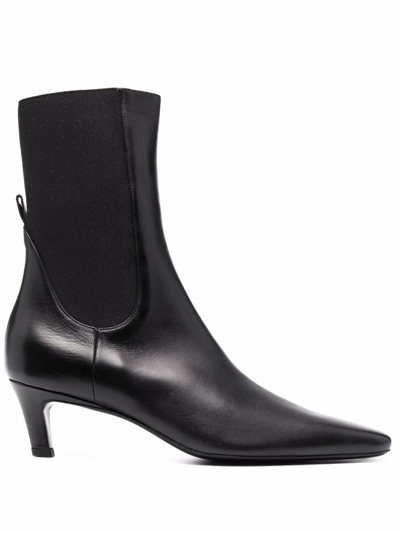 TOTÊME THE MID HEEL LEATHER BOOTS
