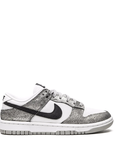 Nike W Dunk Low Trainer In Metallic Silver  Off Noir  White & Silve