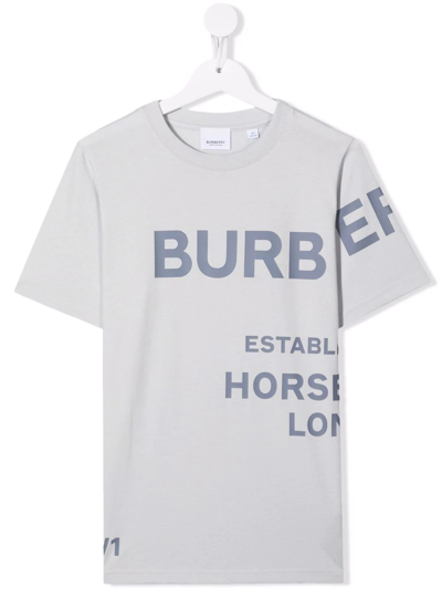 Burberry Teen Horseferry-print T-shirt In Animal Print