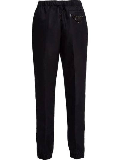 Prada Re-nylon Track Pants In Black