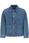 APC NATHANIEL FADED DENIM JACKET,COETK H02609 IAL