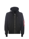 Alpha Industries Ma-1 Zhp Bomber Jacket In Nero