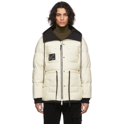 Moncler Genius Mens Beige X 7 Moncler Frgmt Hiroshi Fujiwara Glostery Padded Cotton And Shell-down Hooded Jacket 38 In Neutrals