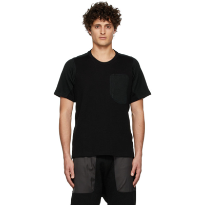 Byborre Black Knit T-shirt In Volcanic Bl