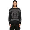 GIVENCHY BLACK JACQUARD BANDANA jumper