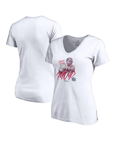 Fanatics Women's Jorge Soler White Atlanta Braves 2021 World Series Champions Mvp T-shirt