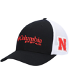 Columbia Men's Black Nebraska Huskers Pfg Logo Snapback Hat In Black