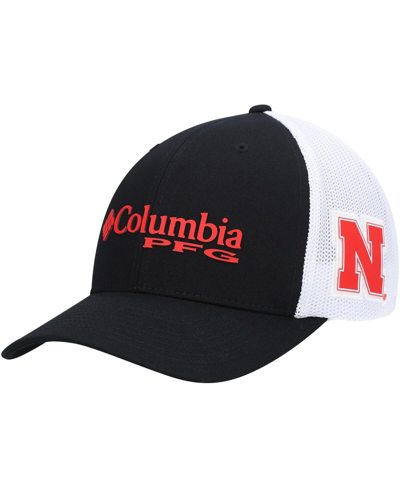 Columbia Men's Black Nebraska Huskers Pfg Logo Snapback Hat