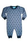 Bear Camp Babies' Pyramid Sweater Knit Romper In Light Blue