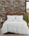 FRYE COTTON/LINEN 3 PIECE DUVET COVER SET, KING