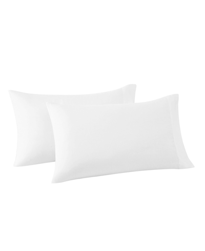 Frye Cotton Linen Blend Pillowcase Pair, Standard In White