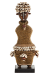Willow Row Small Hand-crafted Pine Wood Namji Doll In Brown