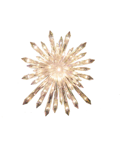 Kurt Adler Ul 30-light Crystal Snowflake Treetop