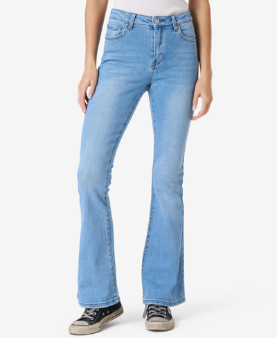 Ashley Mason Llc Juniors' Deanna Premium Bootcut Jeans In Light Wash